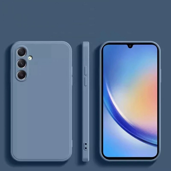 Силіконовий чохол Soft Touch для Samsung Galaxy A35 Сіро-синій